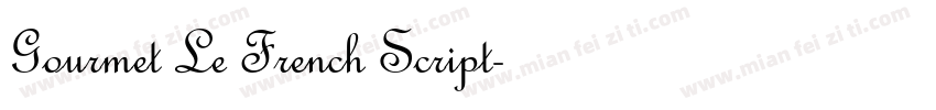 Gourmet Le French Script字体转换